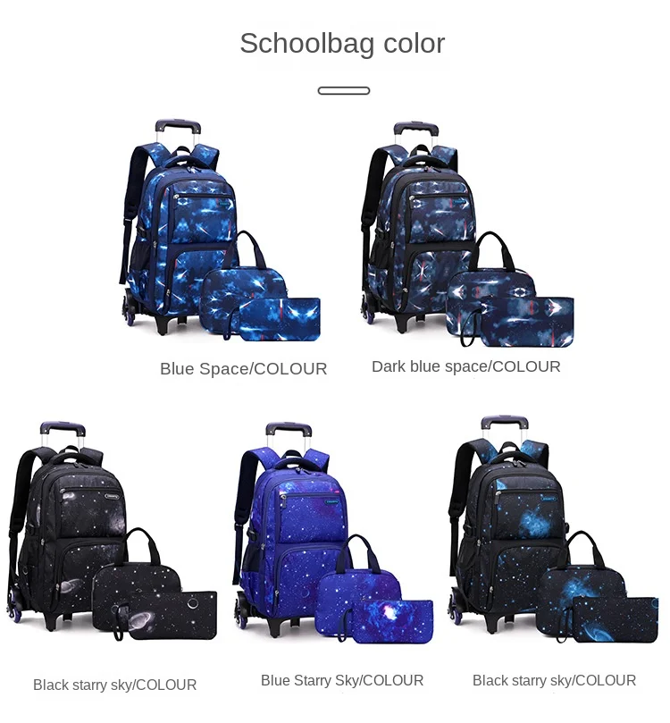 Kids School Bag With Wheels Rolling Backpack for Boy Wheeled School Bag 6 Wheels Trolley Bookbag Carry on Luggage with Lunch Bag Kids School Bag With Wheels Rolling Backpack for Boy Wheeled School Bag 6 Wheels Trolley Bookbag Carry on Luggage with Lunch Bag