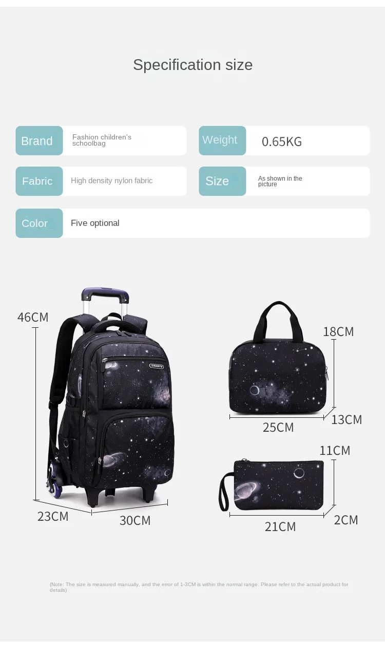 Kids School Bag With Wheels Rolling Backpack for Boy Wheeled School Bag 6 Wheels Trolley Bookbag Carry on Luggage with Lunch Bag Kids School Bag With Wheels Rolling Backpack for Boy Wheeled School Bag 6 Wheels Trolley Bookbag Carry on Luggage with Lunch Bag
