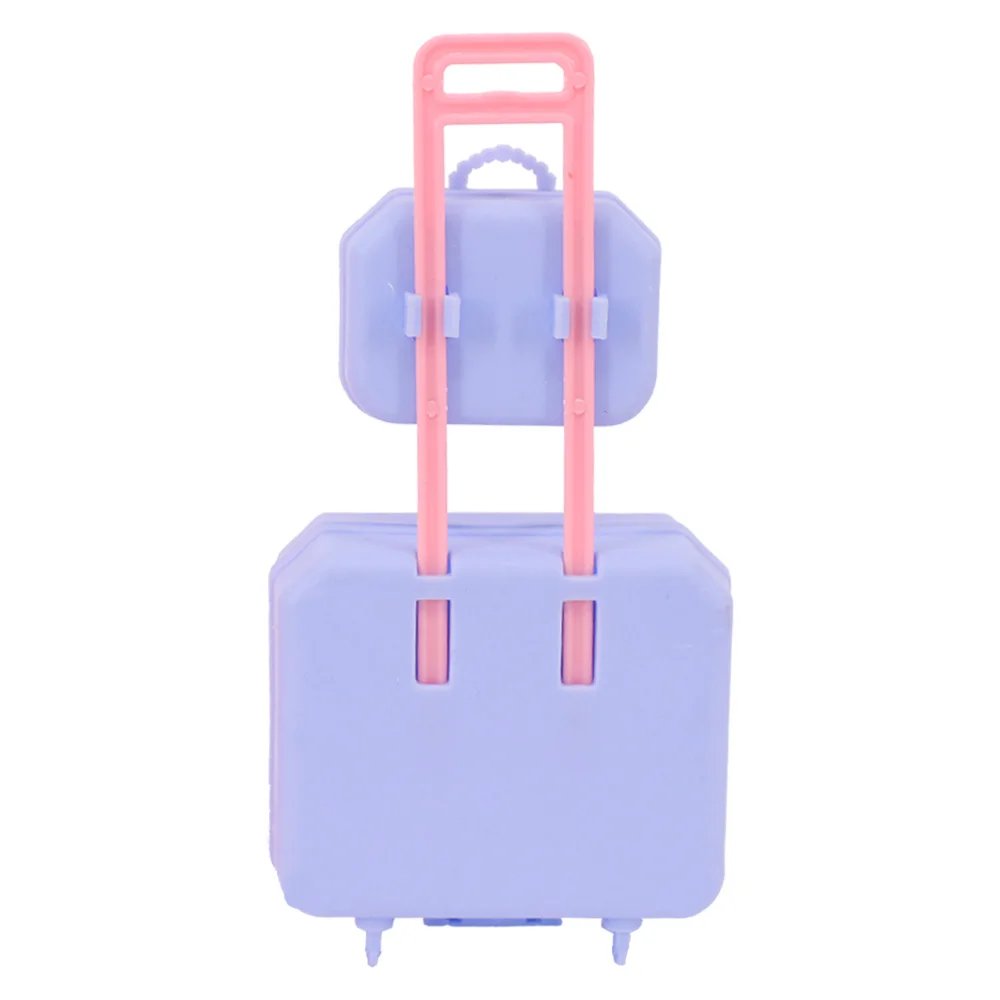 Fashion Travel Suitcase Luggage For Barbies Clothes Accessories & 1/6 BJD Doll & 30cm Blyth Doll,Toys For Girls,Christmas Gift