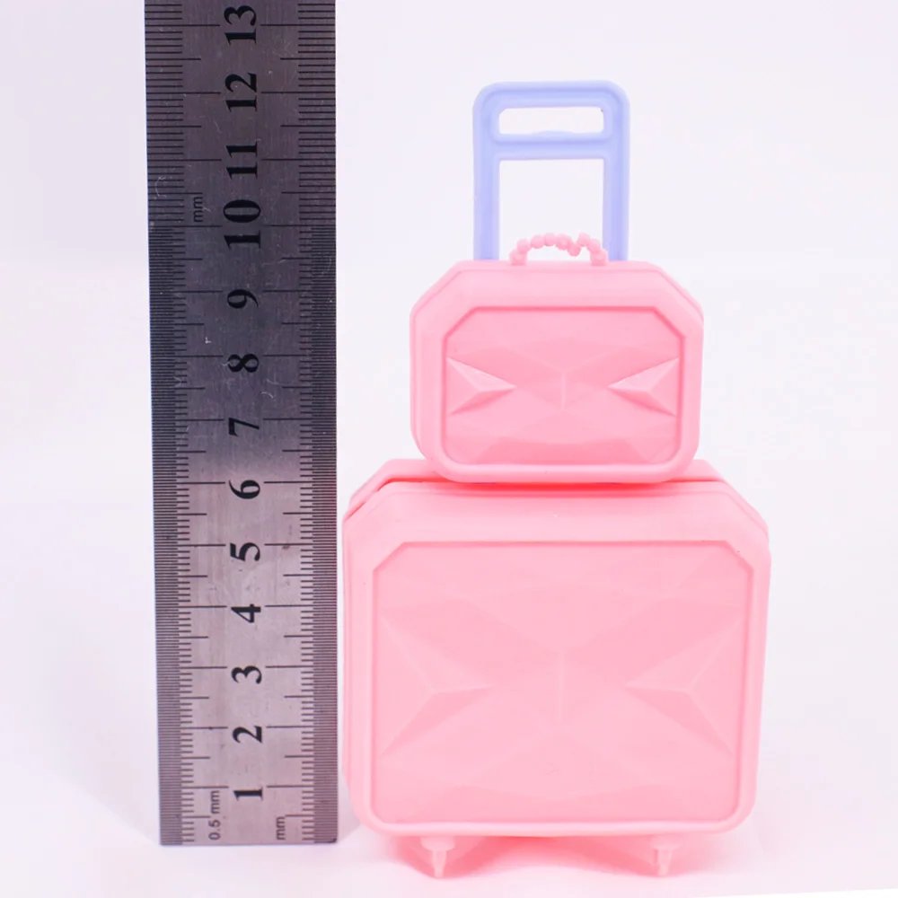 Fashion Travel Suitcase Luggage For Barbies Clothes Accessories & 1/6 BJD Doll & 30cm Blyth Doll,Toys For Girls,Christmas Gift