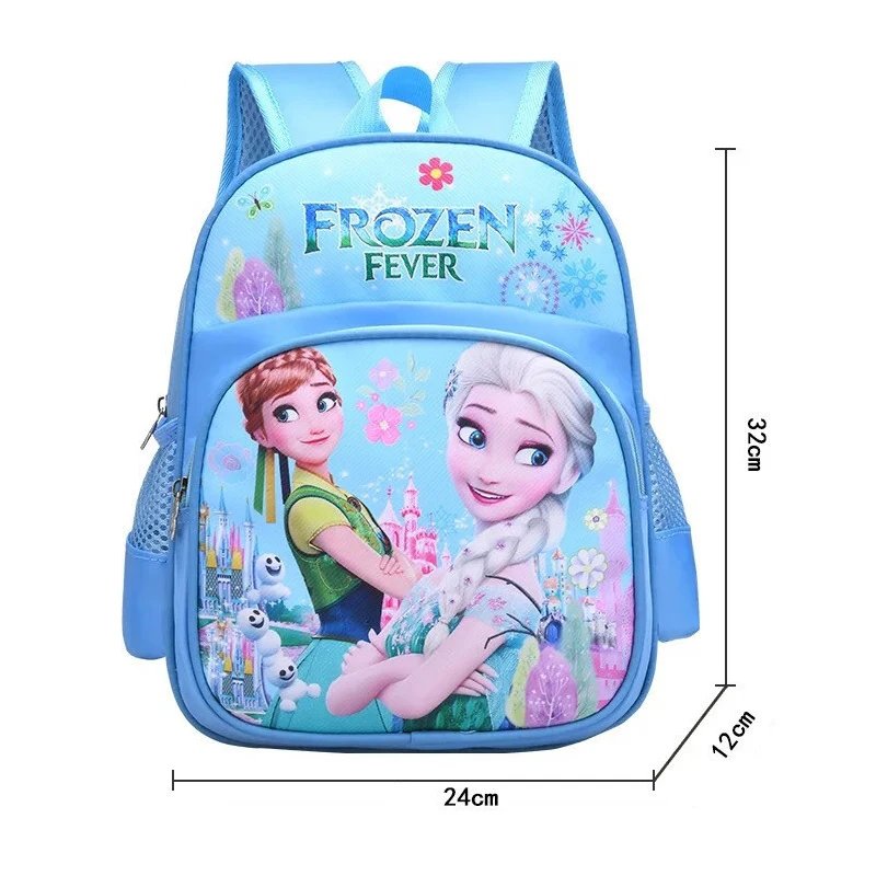 Disney Frozen Backpack Elsa Anna Princess Cartoon Schoolbag Girls Backpack Children Primary School Schoolbag Travel Luggage Bag