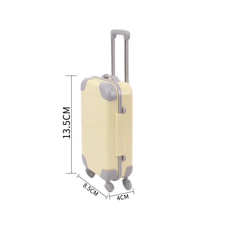 Doll Accessories Suitcase Cartoon Animal Print Fit For 18 Inch American Dolls 43Cm Baby Reborn Doll Clothes Storage,Kid Toy Gift