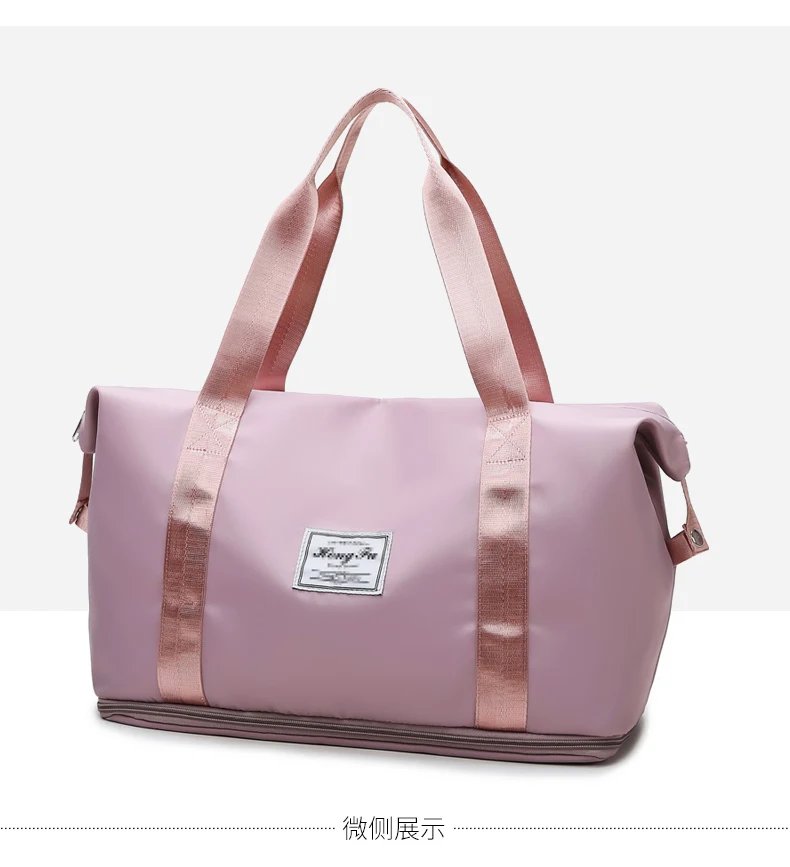 Carry On Travel Duffle Bag Nylon Waterproof Sports Gym Tote Bags for Women Large Capacity Storage Luggage Handbag