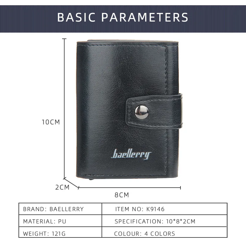 Rfid Men Card Wallets Hasp Small Card Wallets PU Leather Slim Mini Men's Wallet High Qaulity Short Male Purses Rfid Men Card Wallets Hasp Small Card Wallets PU Leather Slim Mini Men's Wallet High Qaulity Short Male Purses