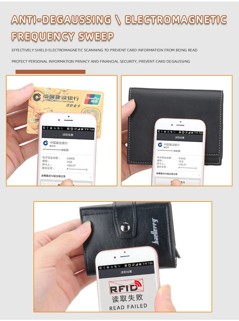 Rfid Men Card Wallets Hasp Small Card Wallets PU Leather Slim Mini Men's Wallet High Qaulity Short Male Purses Rfid Men Card Wallets Hasp Small Card Wallets PU Leather Slim Mini Men's Wallet High Qaulity Short Male Purses