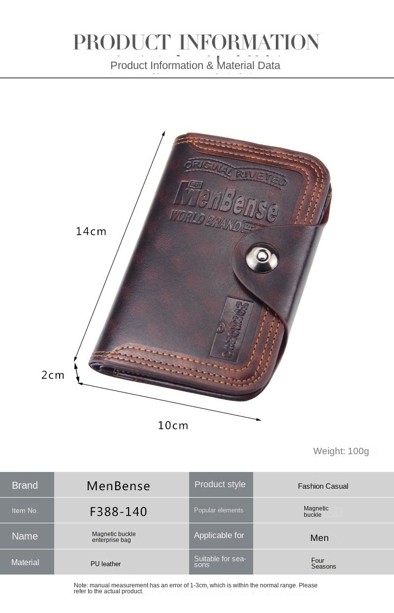 New Men Wallet PU Short Male Purse with Coin Pocket Card Holder Brand Trifold Wallet Men's Clutch Money Bag Coin Purses