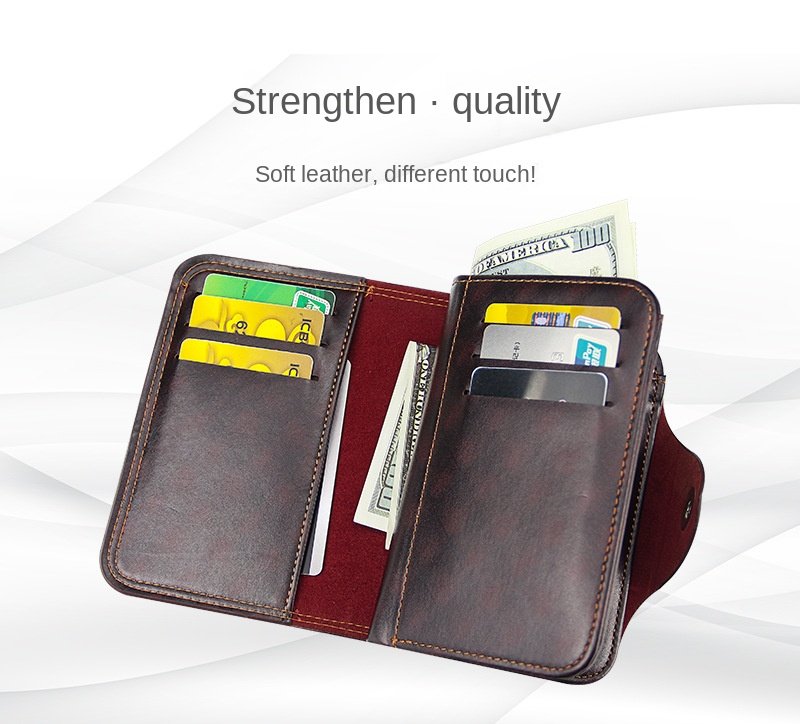New Men Wallet PU Short Male Purse with Coin Pocket Card Holder Brand Trifold Wallet Men's Clutch Money Bag Coin Purses