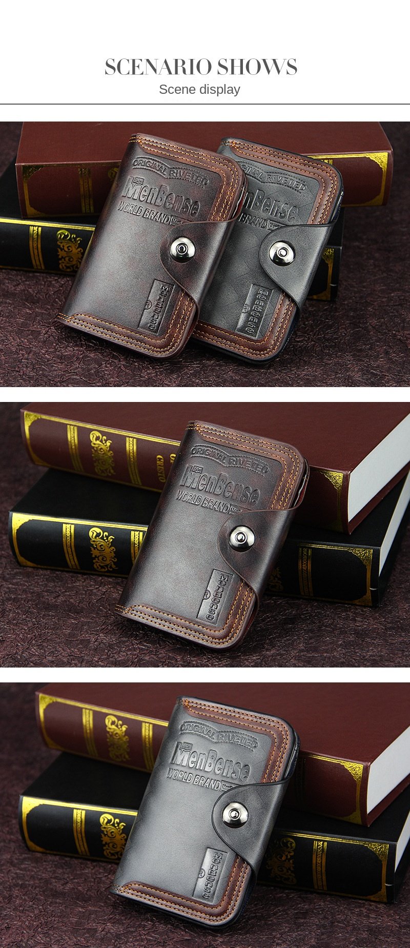 New Men Wallet PU Short Male Purse with Coin Pocket Card Holder Brand Trifold Wallet Men's Clutch Money Bag Coin Purses