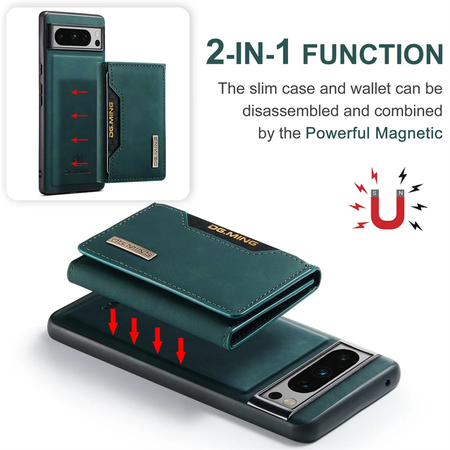 Luxury Magnetic Leather Wallet Case for Google Pixel 8 Pro 7 7A 6 6A Fold Pixel8 Pixel7 Kickstand Money Credit Card Holder Cover Luxury Magnetic Leather Wallet Case for Google Pixel 8 Pro 7 7A 6 6A Fold Pixel8 Pixel7 Kickstand Money Credit Card Holder Cover