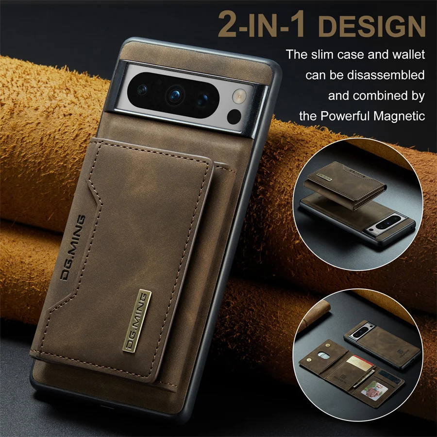 Luxury Magnetic Leather Wallet Case for Google Pixel 8 Pro 7 7A 6 6A Fold Pixel8 Pixel7 Kickstand Money Credit Card Holder Cover Luxury Magnetic Leather Wallet Case for Google Pixel 8 Pro 7 7A 6 6A Fold Pixel8 Pixel7 Kickstand Money Credit Card Holder Cover
