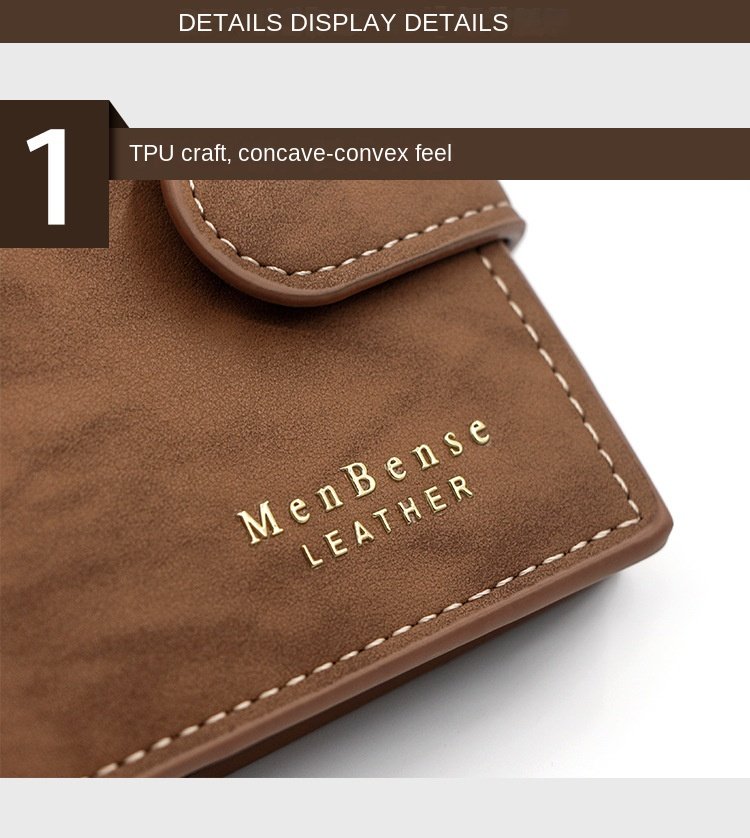 Men's Wallet Black/brown/coffee Business Card Holder Case Male Short Purse PU Leather Money Bag for Men Credit Card Wallet