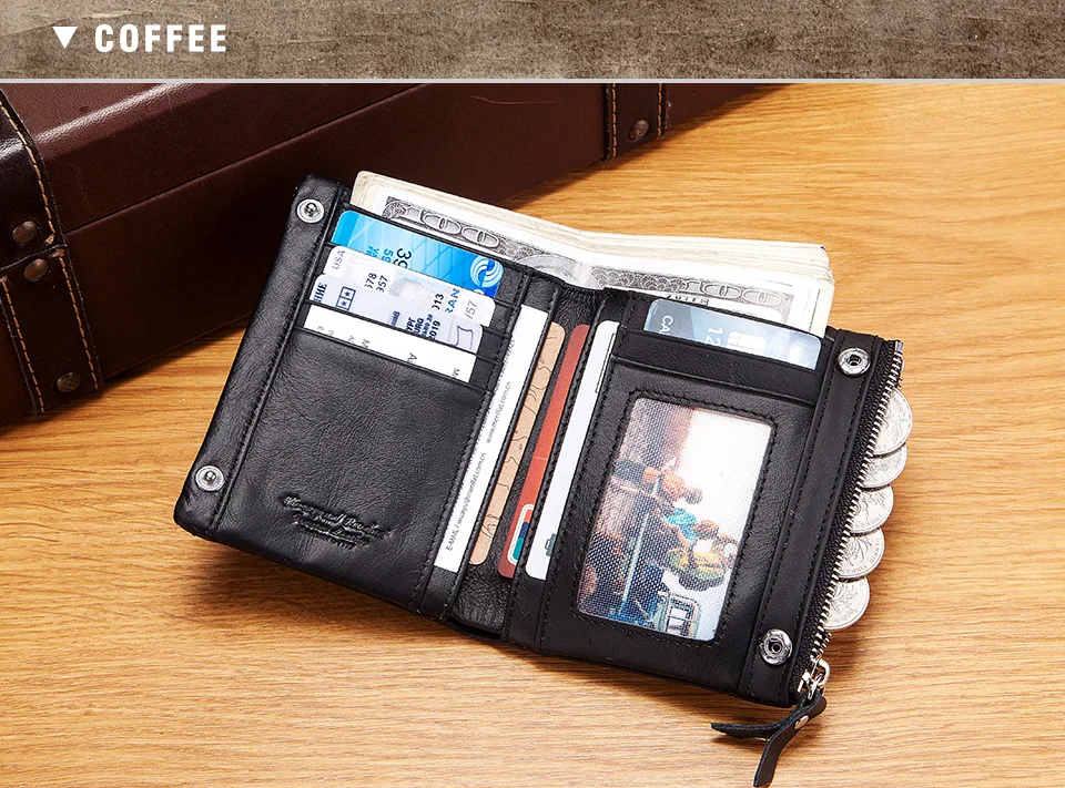Top Quality Genuine Cow Leather Wallet Men Hasp Design Short Purse With Passport Photo Holder For Male Clutch Wallets Engraving Top Quality Genuine Cow Leather Wallet Men Hasp Design Short Purse With Passport Photo Holder For Male Clutch Wallets Engraving