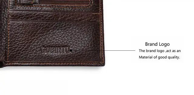 Genuine Leather Men Wallets Coin Pocket Zipper Real Men's Leather Wallet with Coin High Quality Male Purse Eagle cartera