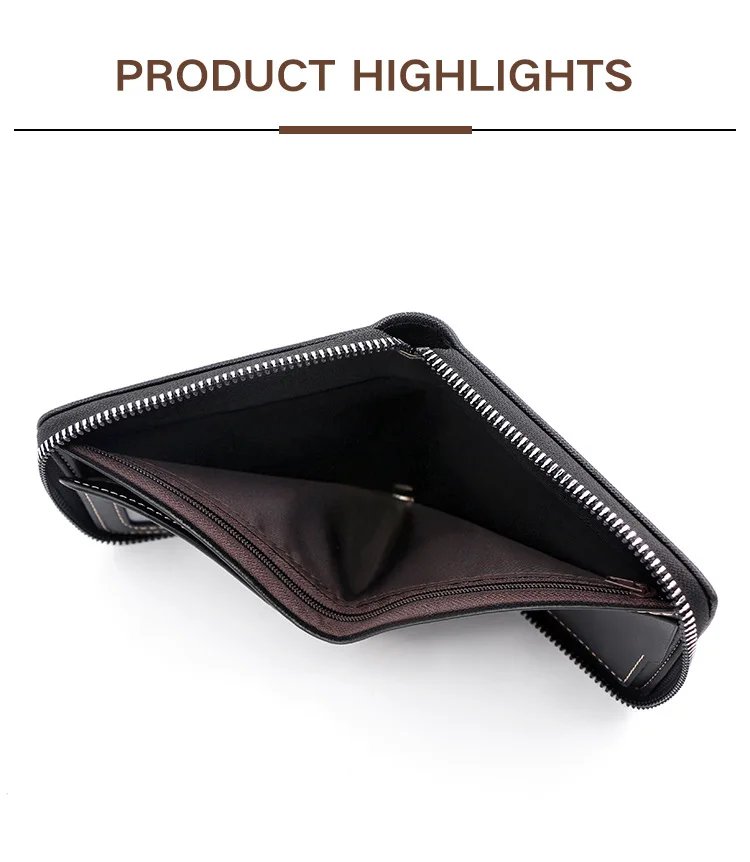 New Men's Wallet Short Korean Style Men's Zipper Bag Coin Pocket Card Holder Party Bag for Man Credit Card Holder Rfid Wallet
