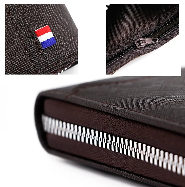 New Men's Wallet Short Korean Style Men's Zipper Bag Coin Pocket Card Holder Party Bag for Man Credit Card Holder Rfid Wallet