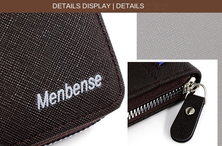 New Men's Wallet Short Korean Style Men's Zipper Bag Coin Pocket Card Holder Party Bag for Man Credit Card Holder Rfid Wallet