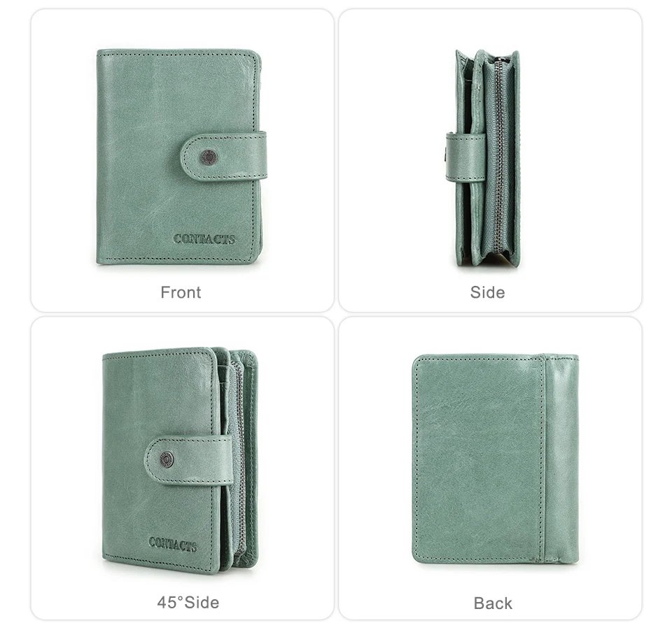Genuine Leather Wallets Women Men Wallet Short Small RFID Blocking Card Holder Wallets Ladies Red Coin Purse Genuine Leather Wallets Women Men Wallet Short Small RFID Blocking Card Holder Wallets Ladies Red Coin Purse