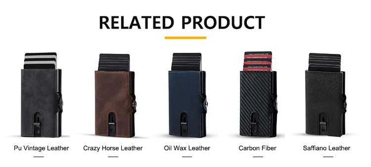 Men Wallets 100% Genuine Cow Leather Popup Short Card Holder Purse High Quality Brand Male Wallet Tarjeteros Para Hombre