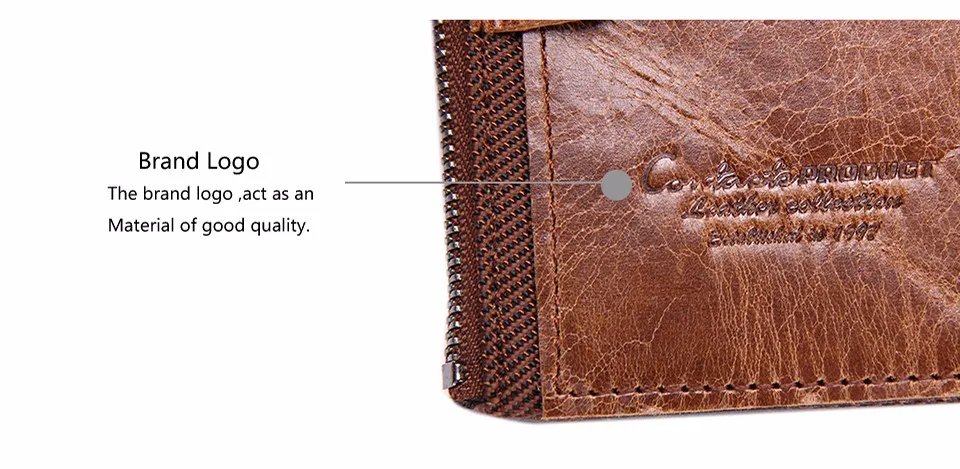 HOT Genuine Crazy Horse Cowhide Leather Men Wallet Short Coin Purse Small Vintage Wallets Brand High Quality Designer