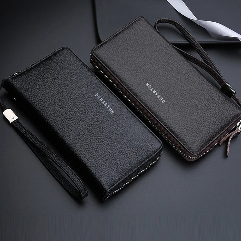 New Color Men`s Long Wallet for Men RFID Blocking Clutch Organizer Zipper Leather Business ID Credit Card Holder Purse New Color Men`s Long Wallet for Men RFID Blocking Clutch Organizer Zipper Leather Business ID Credit Card Holder Purse