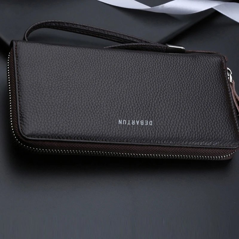 New Color Men`s Long Wallet for Men RFID Blocking Clutch Organizer Zipper Leather Business ID Credit Card Holder Purse New Color Men`s Long Wallet for Men RFID Blocking Clutch Organizer Zipper Leather Business ID Credit Card Holder Purse