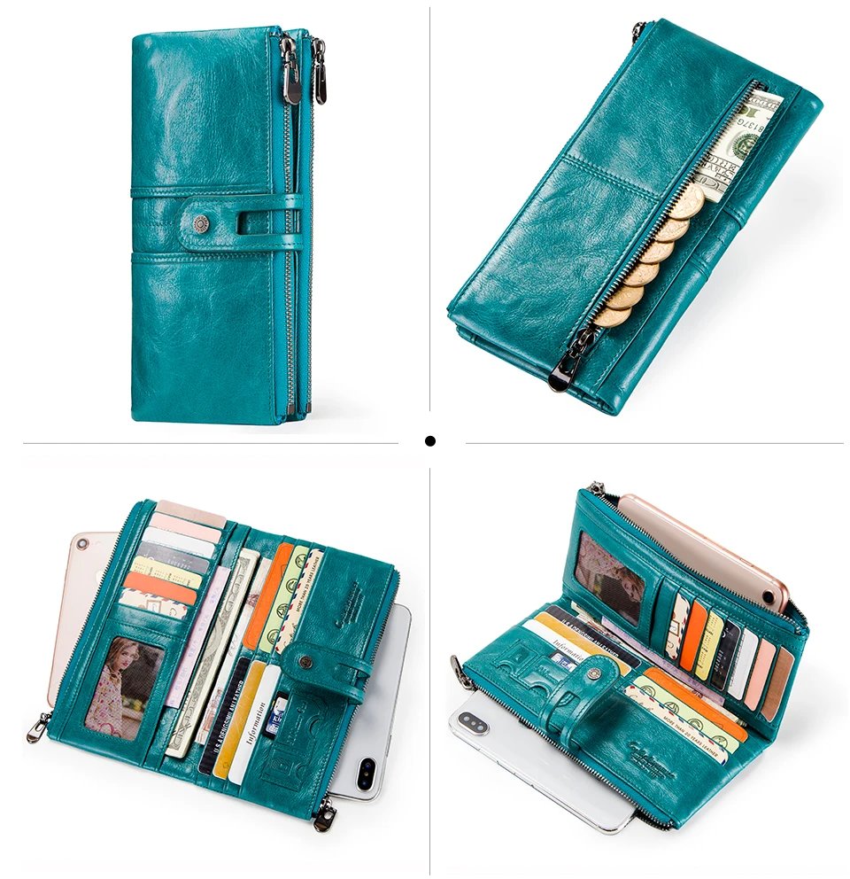 Genuine Leather Wallets for Men Long Casual Bifold Men Clutch Wallet Card Holder Coin Purse Money Clip Women's Wallets Genuine Leather Wallets for Men Long Casual Bifold Men Clutch Wallet Card Holder Coin Purse Money Clip Women's Wallets