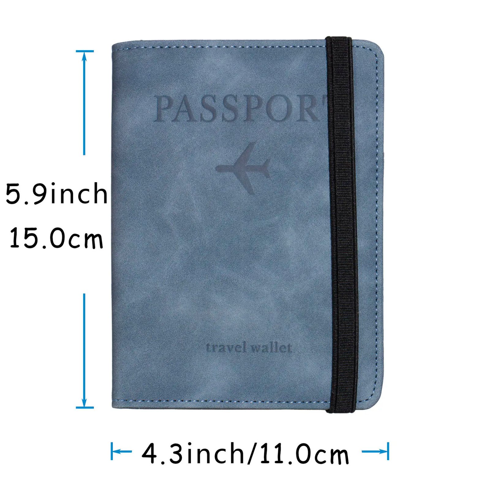 Passport Holder Cover Wallet RFID Blocking Leather Card Case Travel Accessories for Women Men