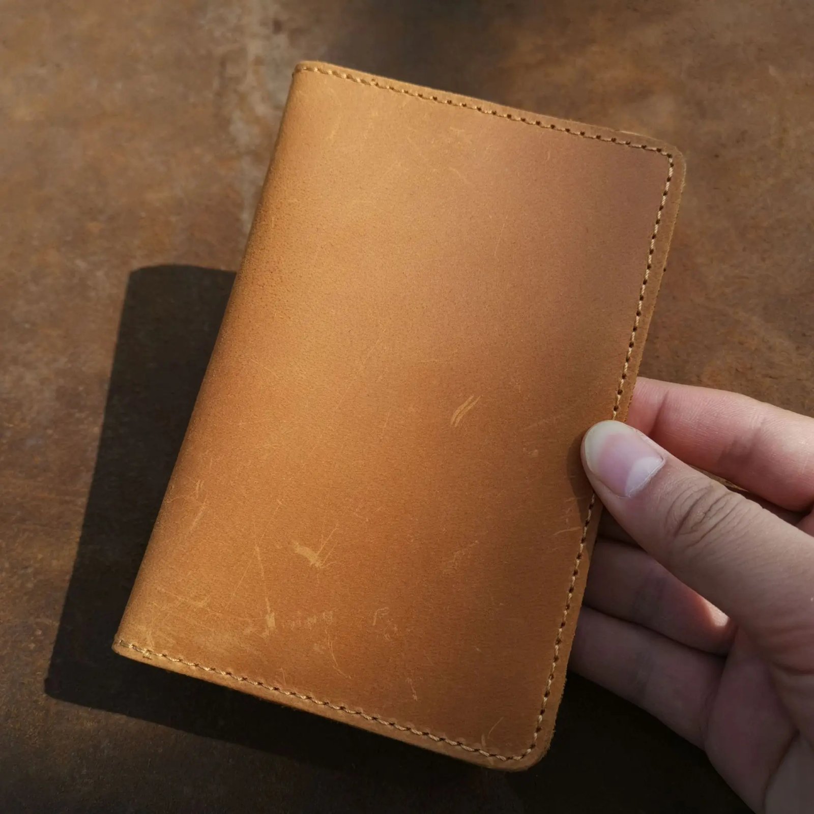 Vintage Passport Cover for Men Genuine Leather Male Business Credit ID Bank Card Holder Wallet Case Travel Accessories