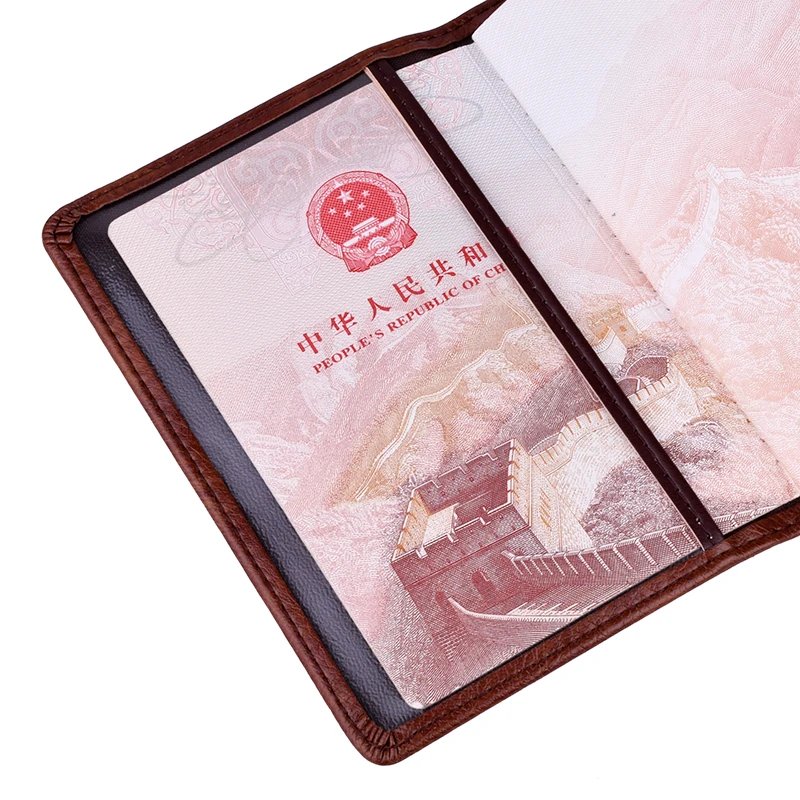 Travel Hasp Passport Holder Cover Leather Wallet Women Men Passports For Document Pouch Cards Case обложка на паспорт