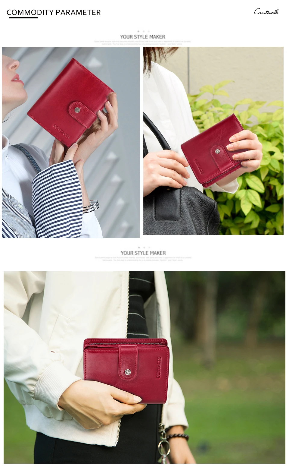 Genuine Leather Wallets for Women Short Fashion Women's Purses Card Holder Zip Coin Purses Female Bag Women's Wallet Genuine Leather Wallets for Women Short Fashion Women's Purses Card Holder Zip Coin Purses Female Bag Women's Wallet