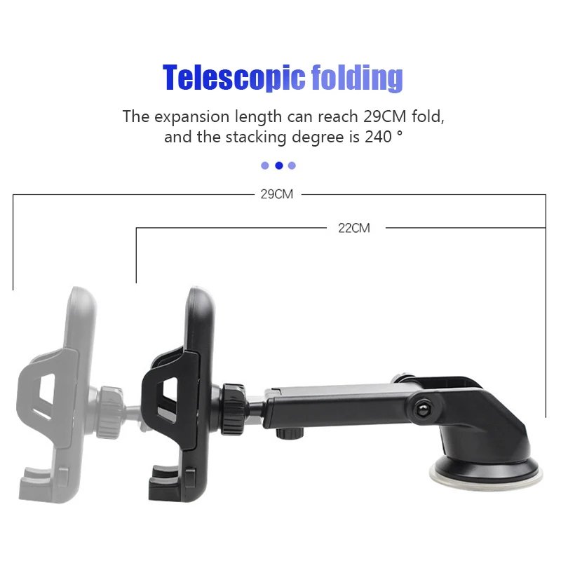 NEW Universal Sucker Car Phone Holder 360&deg; Windshield Car Dashboard Mobile Cell Support Bracket for Smartphones