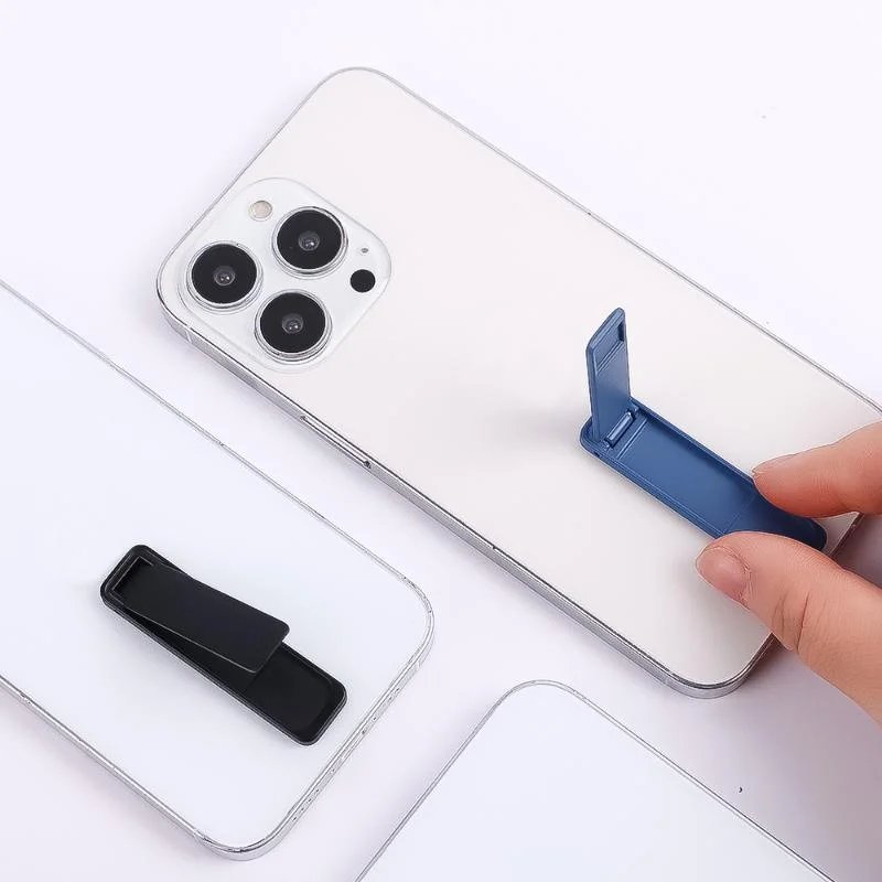 Ultra Thin Mini Metal Folding Mobile Phone Holder Stand Alloy Invisible Portable Phone Kickstand Bracket Desktop Phone Holder