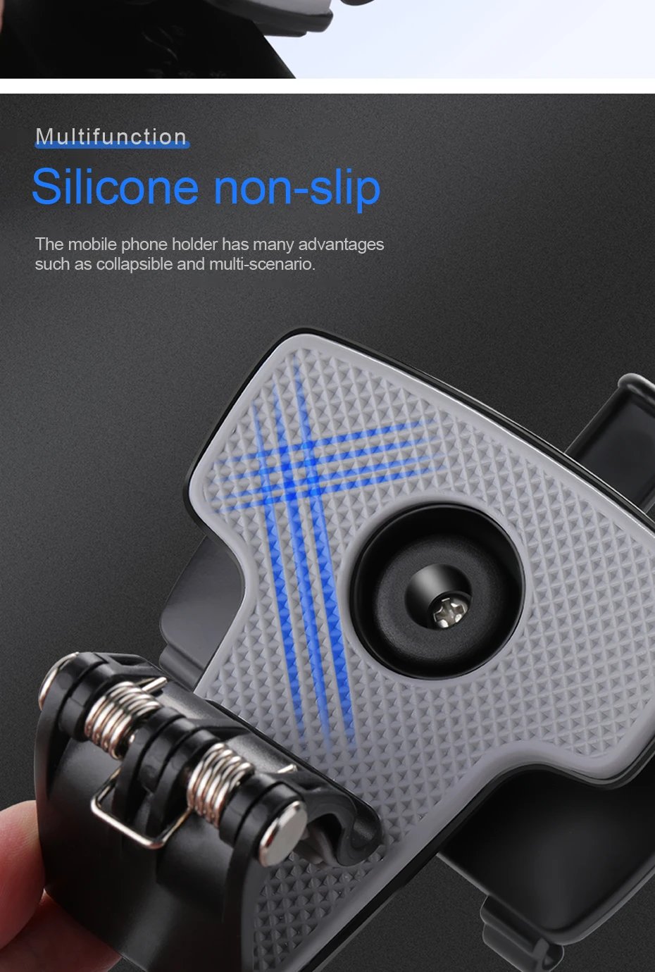 360 Degrees Car Phone Holder Universal Smartphone Stands Car Rack Dashboard Support for Auto Grip Mobile Phone Fixed Bracket