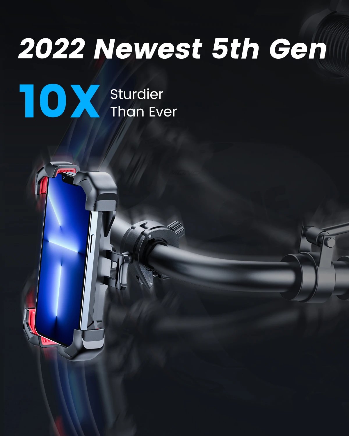 Joyroom Universal Bike Phone Holder 360° View Bicycle Phone Holder for 4.7-7 inch Mobile Phone Stand Shockproof Bracket GPS Clip Joyroom Universal Bike Phone Holder 360° View Bicycle Phone Holder for 4.7-7 inch Mobile Phone Stand Shockproof Bracket GPS Clip