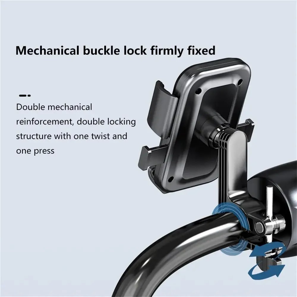 Motorcycles Bicycles Phone Holder Free Rotation Mobile Phone Navigation Bracket For Riding Shockproof For iPhone Xiaomi Samsung