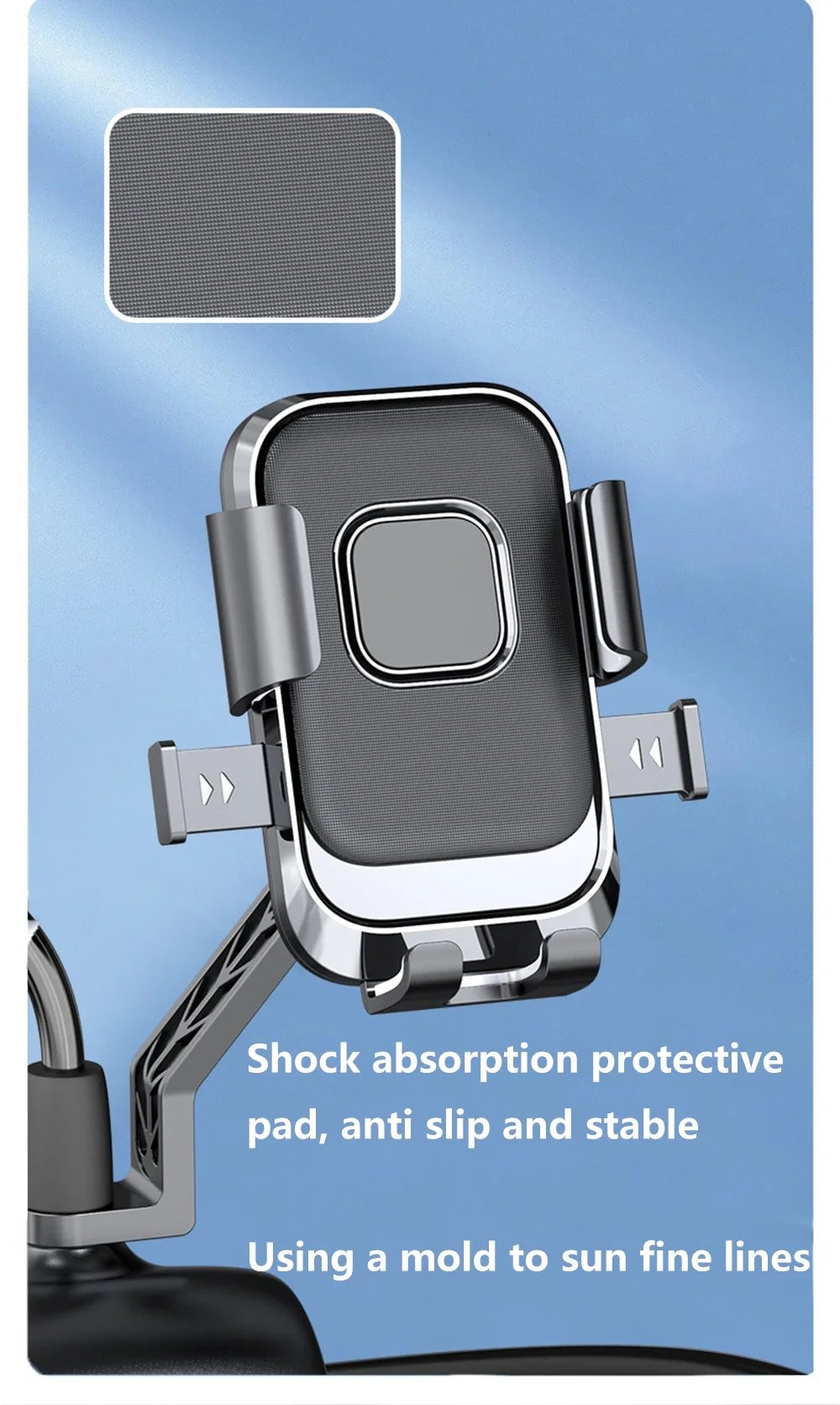 Motorcycles Bicycles Phone Holder Free Rotation Mobile Phone Navigation Bracket For Riding Shockproof For iPhone Xiaomi Samsung