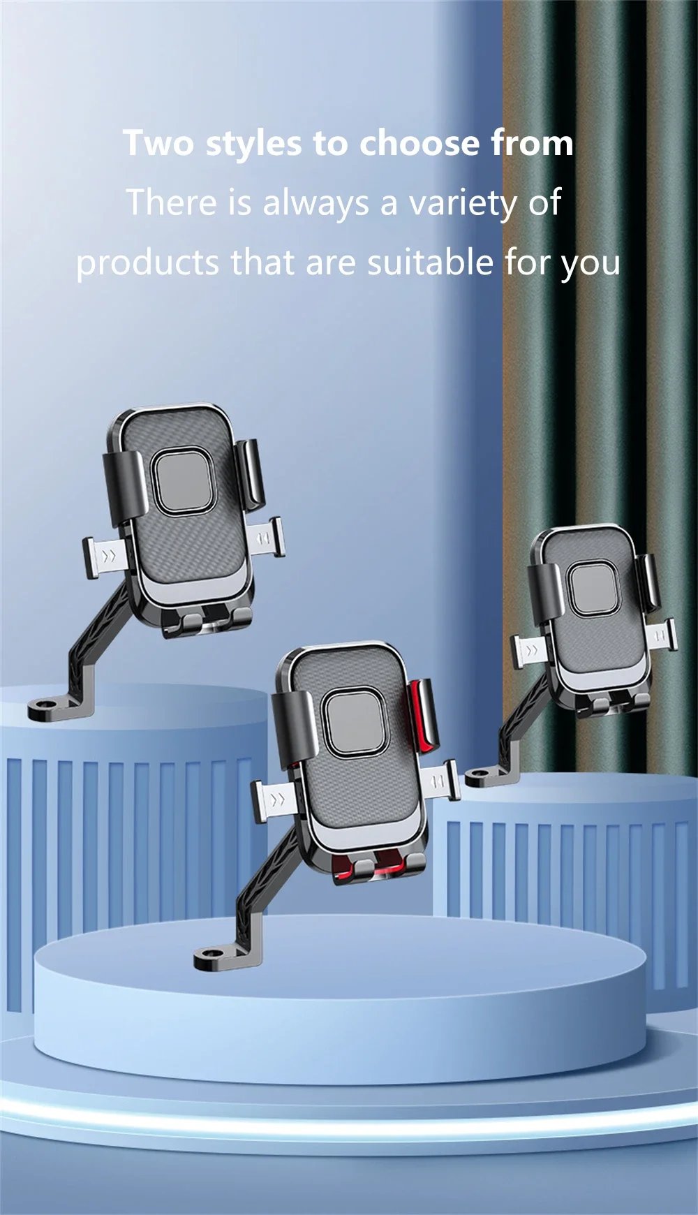 Motorcycles Bicycles Phone Holder Free Rotation Mobile Phone Navigation Bracket For Riding Shockproof For iPhone Xiaomi Samsung