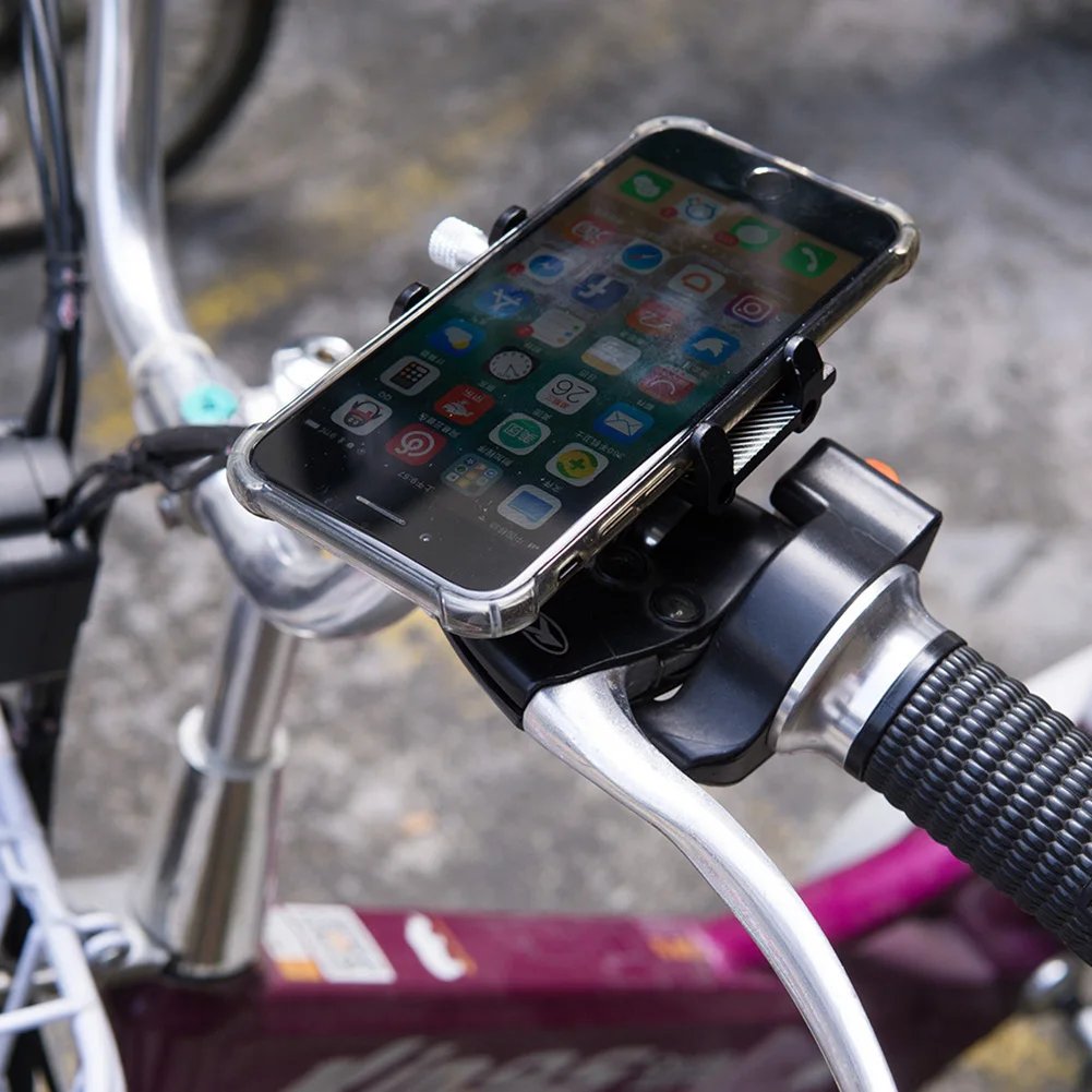 Bicycle Phone Holder Aluminum Alloy Anti-slip GPS Bracket Universal Motorcycle Scooter Mountain Bike Phone Mount Cellphone Stand Bicycle Phone Holder Aluminum Alloy Anti-slip GPS Bracket Universal Motorcycle Scooter Mountain Bike Phone Mount Cellphone Stand