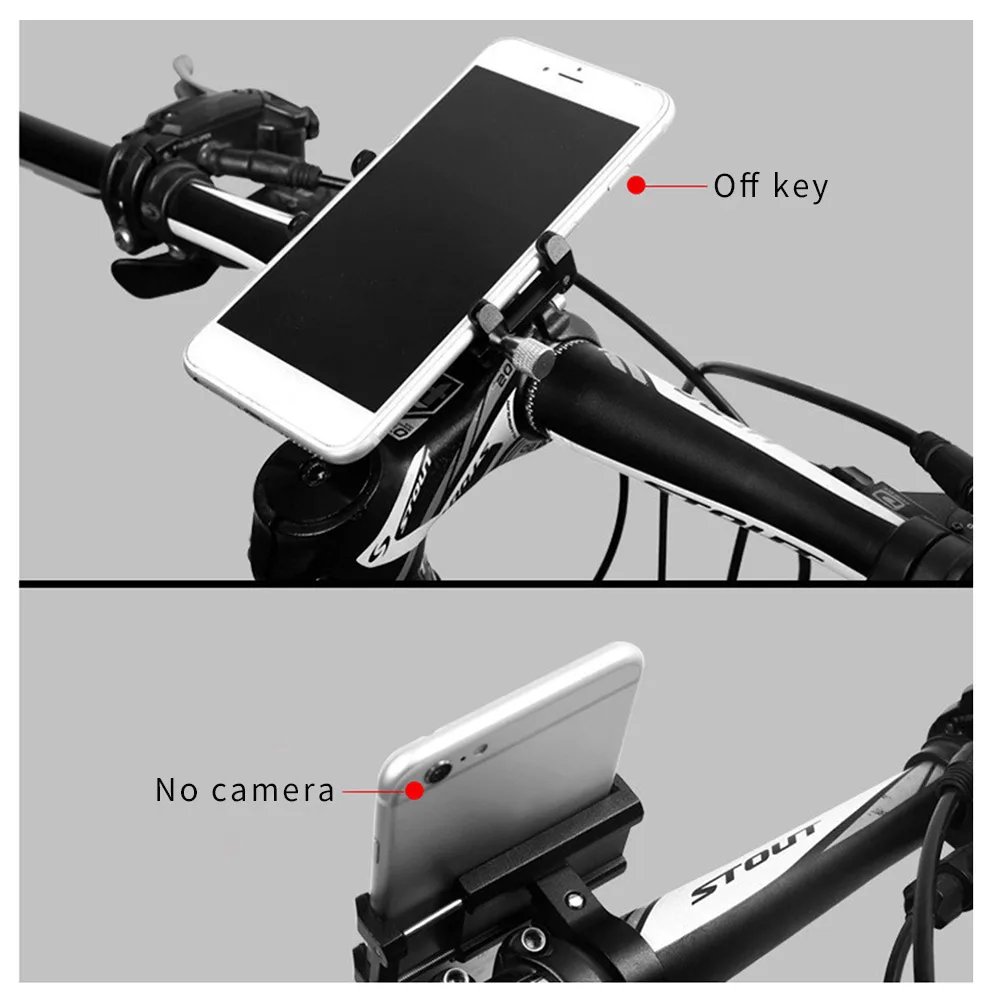 Bicycle Phone Holder Aluminum Alloy Anti-slip GPS Bracket Universal Motorcycle Scooter Mountain Bike Phone Mount Cellphone Stand Bicycle Phone Holder Aluminum Alloy Anti-slip GPS Bracket Universal Motorcycle Scooter Mountain Bike Phone Mount Cellphone Stand