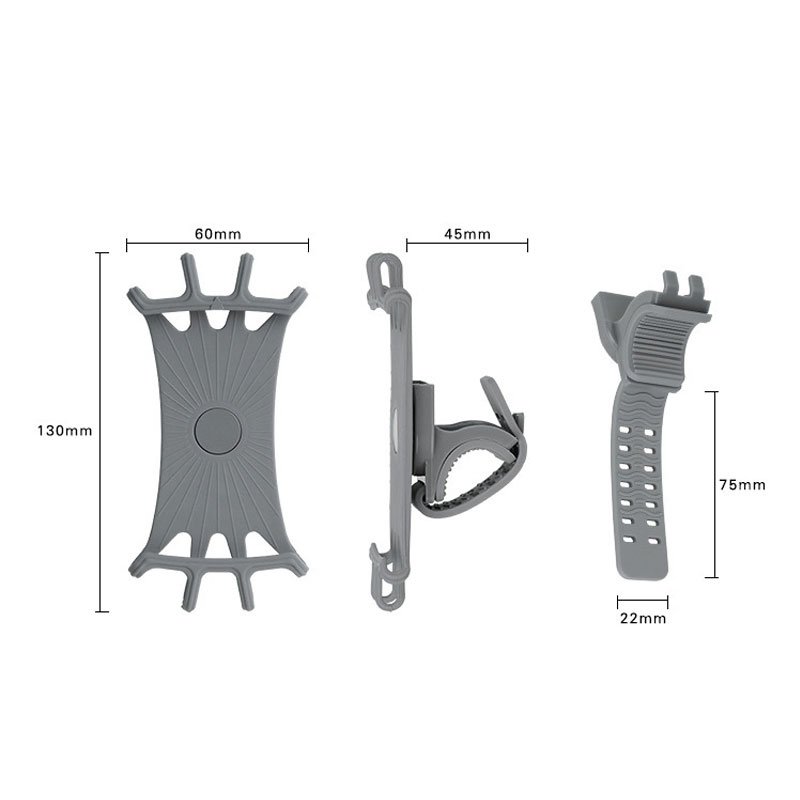 360&deg; Removable Bicycle Phone Holder  Black Universal Motorcycle Mobile Phone Rack Bike Handlebar Stand Brackets