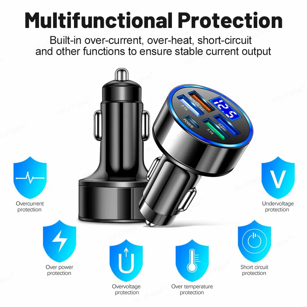 5 Ports USB Car Charge 250W Quick 7A Mini Fast Charging For iPhone 11 Xiaomi Huawei Mobile Phone Charger Adapter in Car 5 Ports USB Car Charge 250W Quick 7A Mini Fast Charging For iPhone 11 Xiaomi Huawei Mobile Phone Charger Adapter in Car