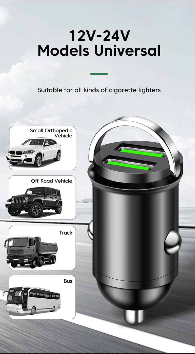 200W Mini Dual Ports USB Car Charger Lighter Fast Charging Car Phone Charger Adapter for iPhone 13 12 Xiaomi Huawei Samsung 200W Mini Dual Ports USB Car Charger Lighter Fast Charging Car Phone Charger Adapter for iPhone 13 12 Xiaomi Huawei Samsung
