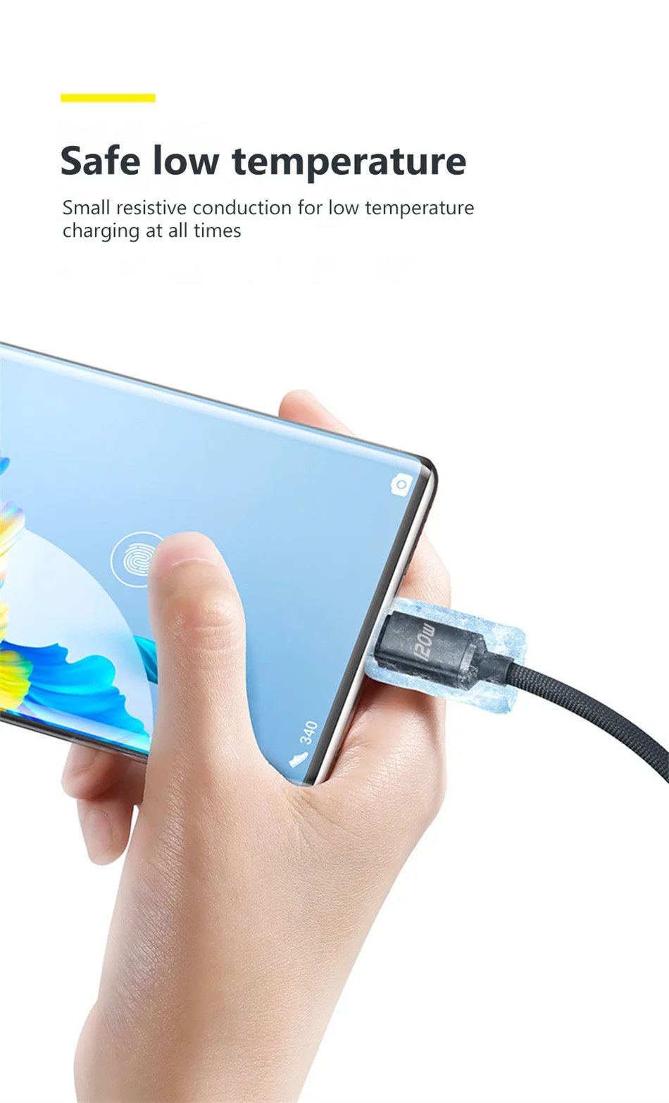 120W USB C to Type C Cable for iPhone 15 Pro Max PD Fast Charging Data Cord for Xiaomi 14 Redmi Oneplus 12 POCO X6 OPPO Samsung