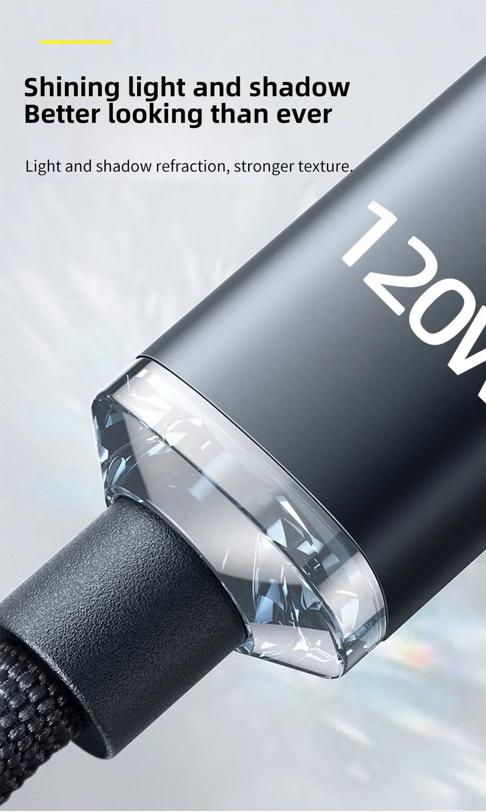 120W USB C to Type C Cable for iPhone 15 Pro Max PD Fast Charging Data Cord for Xiaomi 14 Redmi Oneplus 12 POCO X6 OPPO Samsung