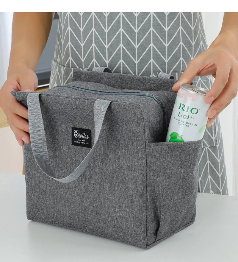 Multifunction Large Capacity Cooler Bag Waterproof Oxford Portable Zipper Thermal Lunch Bags For Women Lunch Box Picnic Food Bag