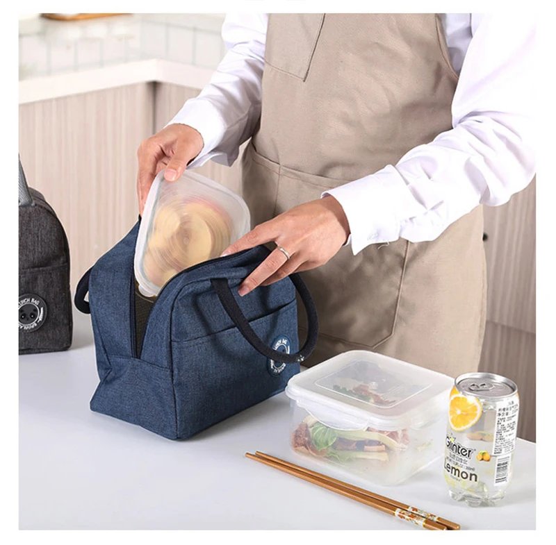 Multifunction Large Capacity Cooler Bag Waterproof Oxford Portable Zipper Thermal Lunch Bags For Women Lunch Box Picnic Food Bag
