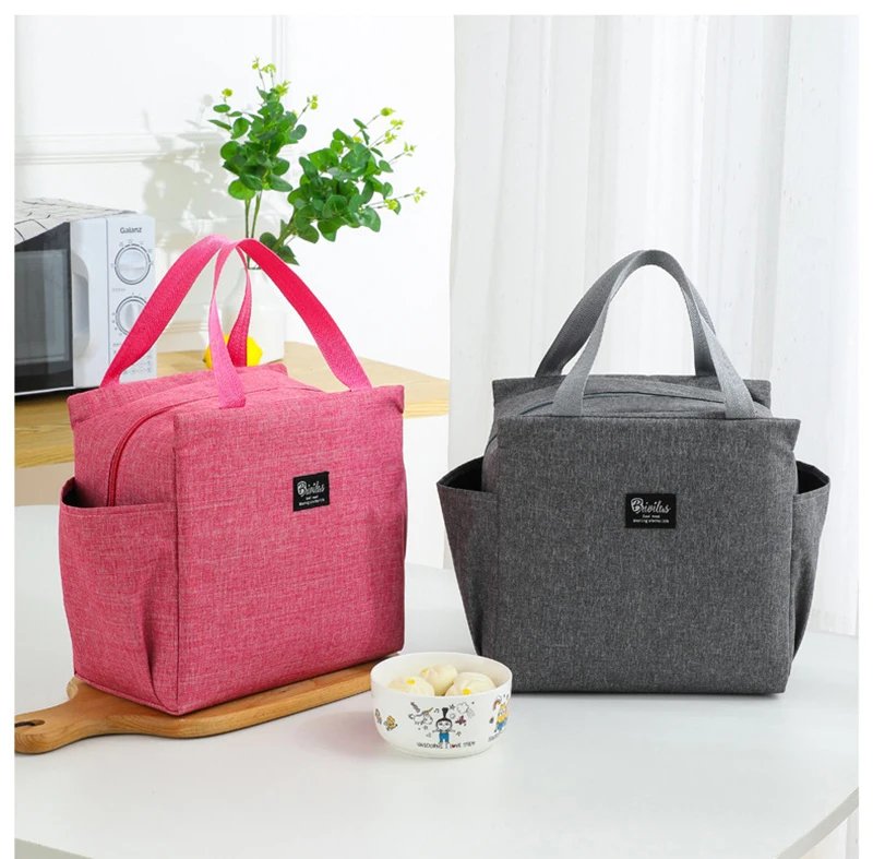Multifunction Large Capacity Cooler Bag Waterproof Oxford Portable Zipper Thermal Lunch Bags For Women Lunch Box Picnic Food Bag