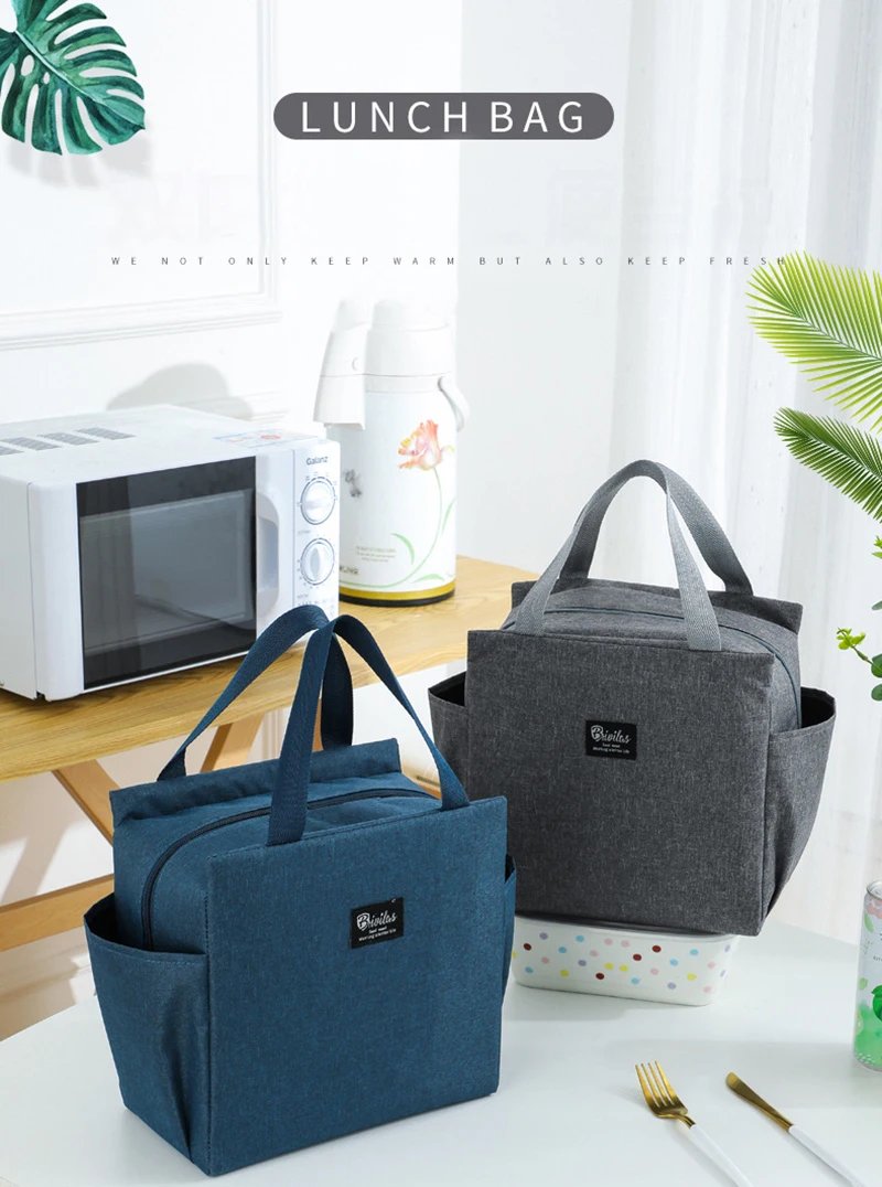 Multifunction Large Capacity Cooler Bag Waterproof Oxford Portable Zipper Thermal Lunch Bags For Women Lunch Box Picnic Food Bag