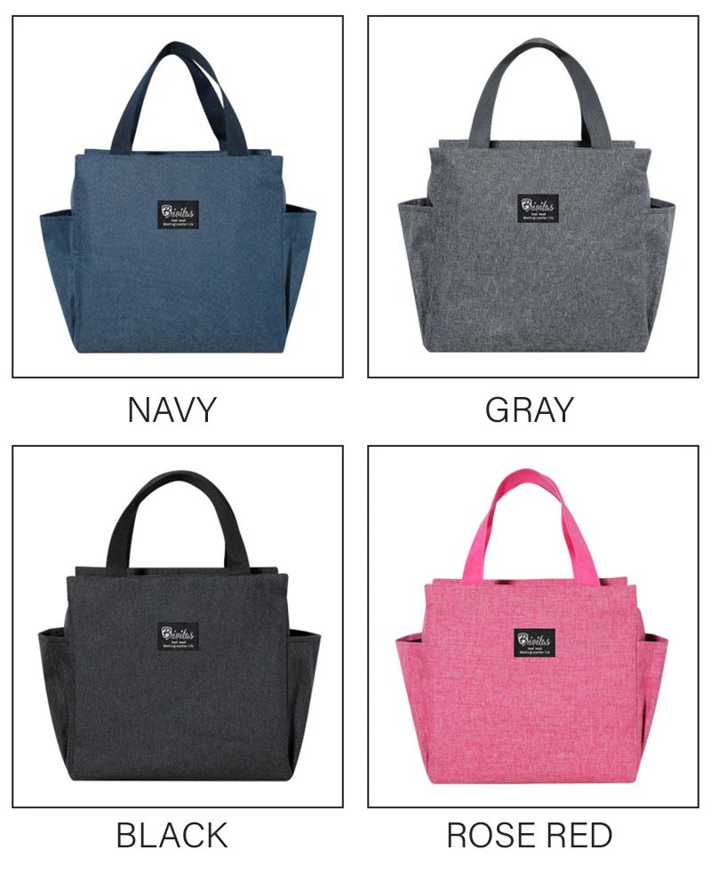 Multifunction Large Capacity Cooler Bag Waterproof Oxford Portable Zipper Thermal Lunch Bags For Women Lunch Box Picnic Food Bag