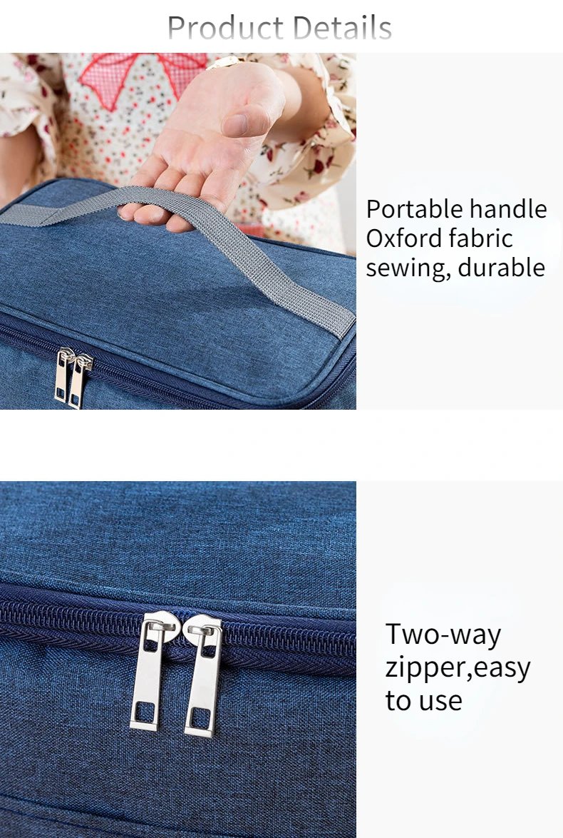 Portable Lunch Bag Food Thermal Box Durable Waterproof Office Cooler Lunchbox with Shoulder Strap Picnic Bag for Couples Unisex